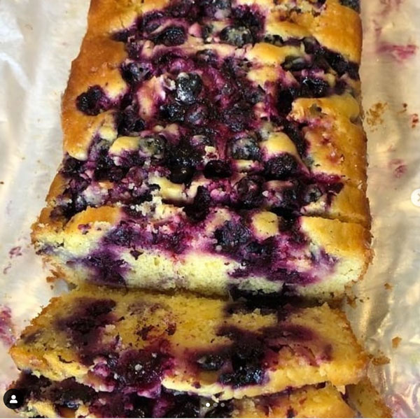 Gâteau citron myrtille sans gluten