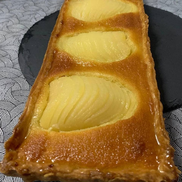 Tarte amandine aux poires