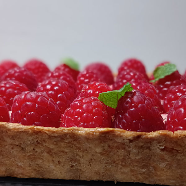 Tarte aux framboises