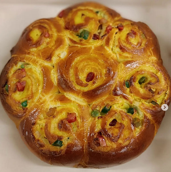 Brioche suisse aux fruits confits