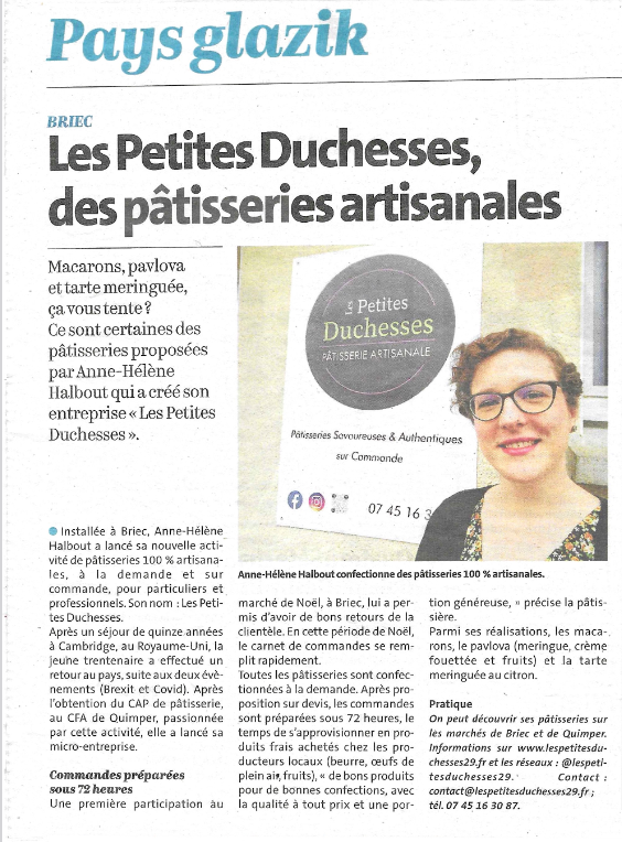 Les Petites Duchesses dans le Télégramme